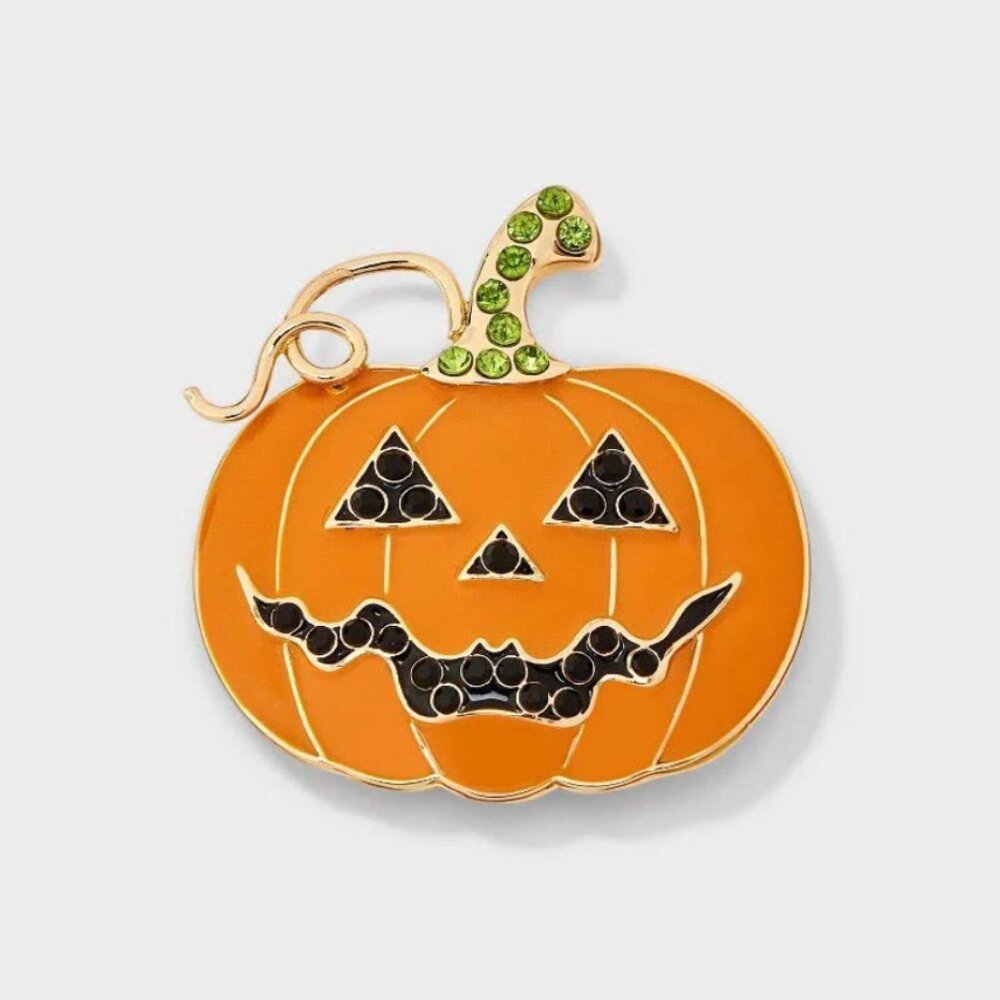 Sugarfix By BaubleBar Orange Looking Gourd Pumpkin Brooch